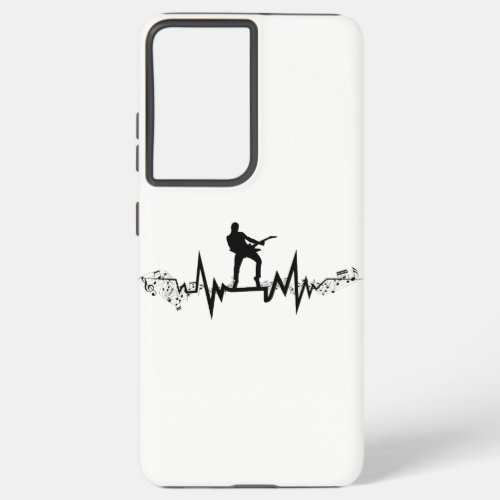 Bass Guitar Heartbeat  Cool Gift for Guitarists Samsung Galaxy S21 Ultra Case