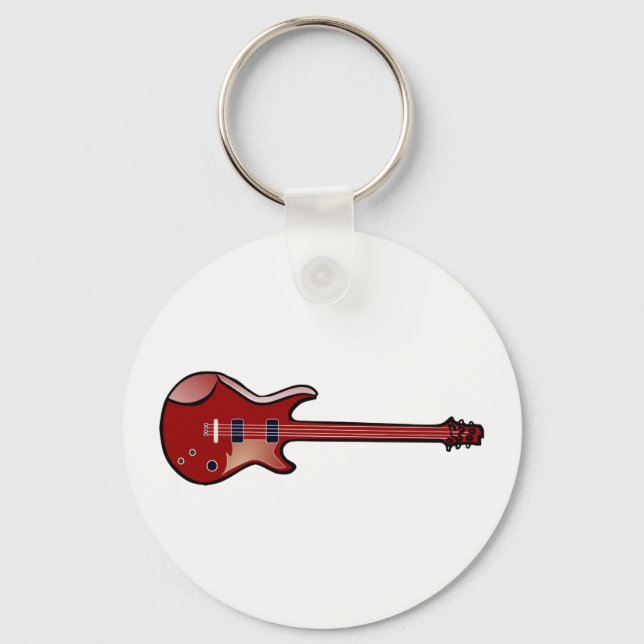 Bass guitar keychain (Front)