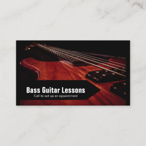 Bass Guitar Lessons and Music Instructors 🎸 Business Card