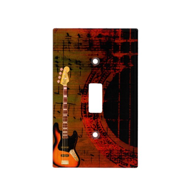 Bass Guitar Light Switch Cover (Front)