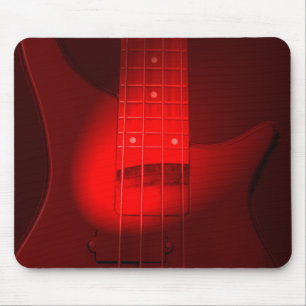 Bass Guitar Modern Trendy Music Template Mouse Pad
