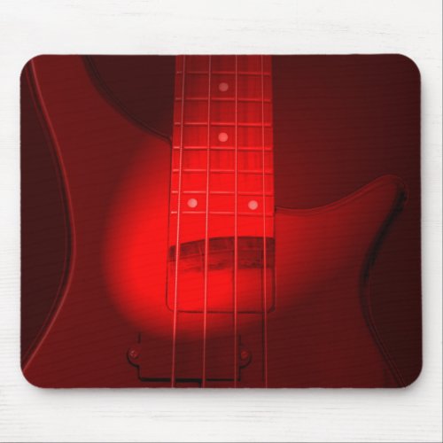 Bass Guitar Modern Trendy Music Template Mouse Pad