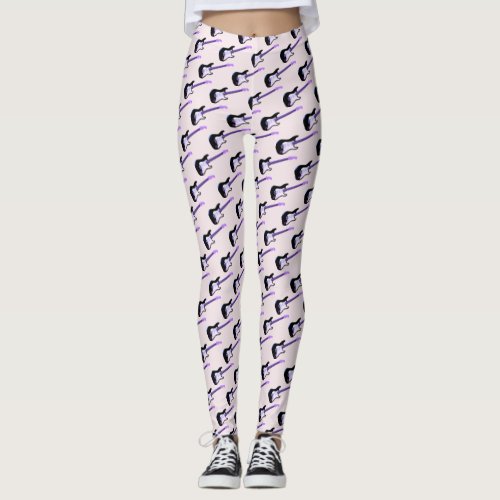 Bass Guitar  Music Custom  Leggings