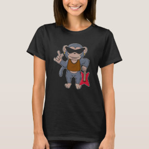 Bass Guitar Music Musician Instrumentalist Monke T-Shirt