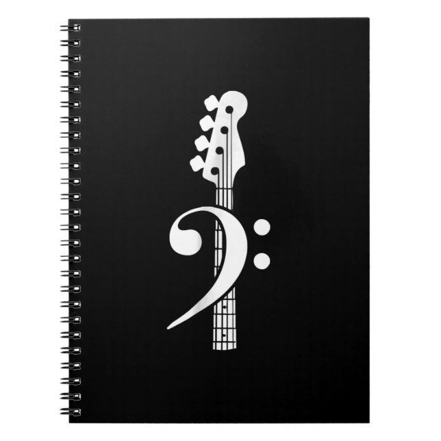 Bass Guitar Player- Bass Guitar Musician Notebook (Front)