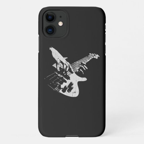 Bass Guitar Player Gift Bassist iPhone 11 Case