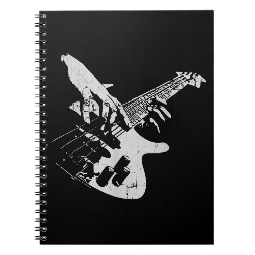 Bass Guitar Player Gift Bassist Notebook