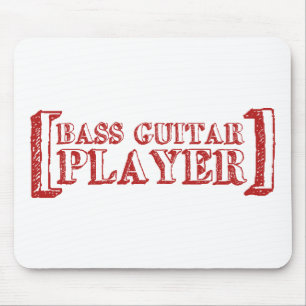 Bass Guitar  Player Mouse Pad