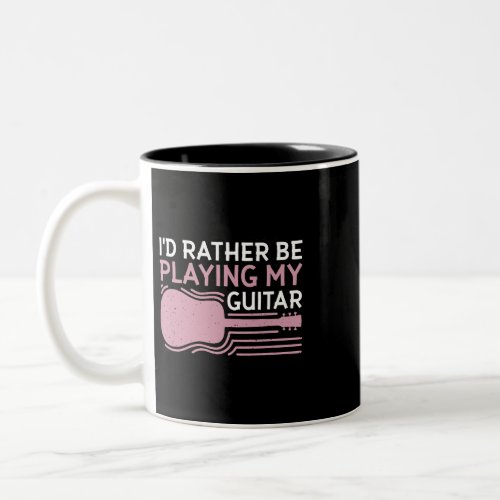 Bass Guitar Player Music Bassist Instrument 3 Two_Tone Coffee Mug