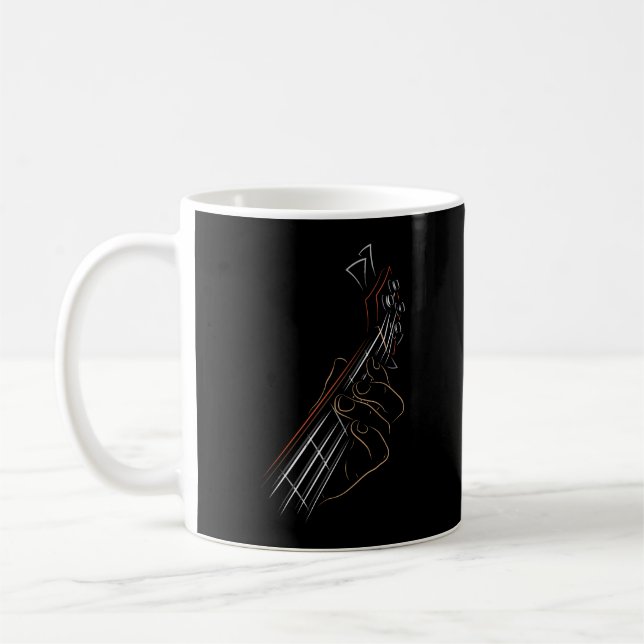 Bass Guitar Player Music Guitarist Musician Rock Coffee Mug (Left)