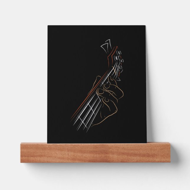 Bass Guitar Player Music Guitarist Musician Rock   Picture Ledge (Front)