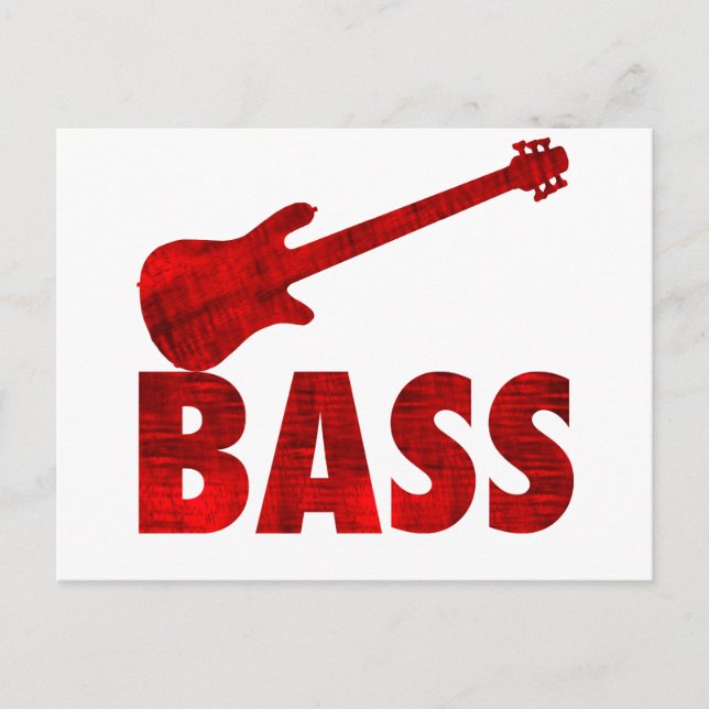 Bass Guitar Postcard (Front)