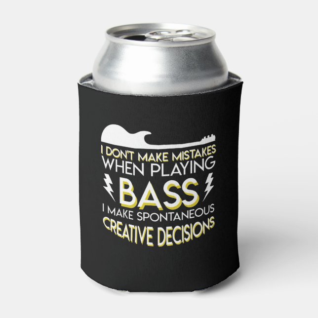 Bass Guitar Spontaneous Creative Decisions Can Cooler (Can Front)