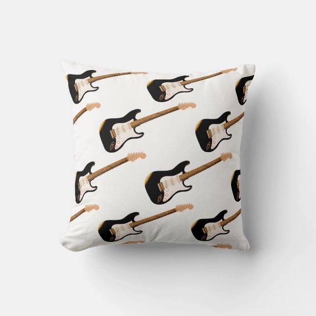 Bass Guitar Throw Cushion (Front)
