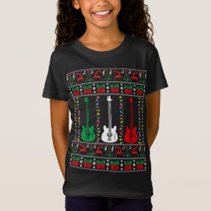 Bass Guitar Ugly Christmas Sweater Guitar Player X