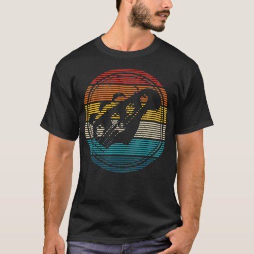 Bass Guitar Vintage Retro Funny Bass Player Gift T_Shirt