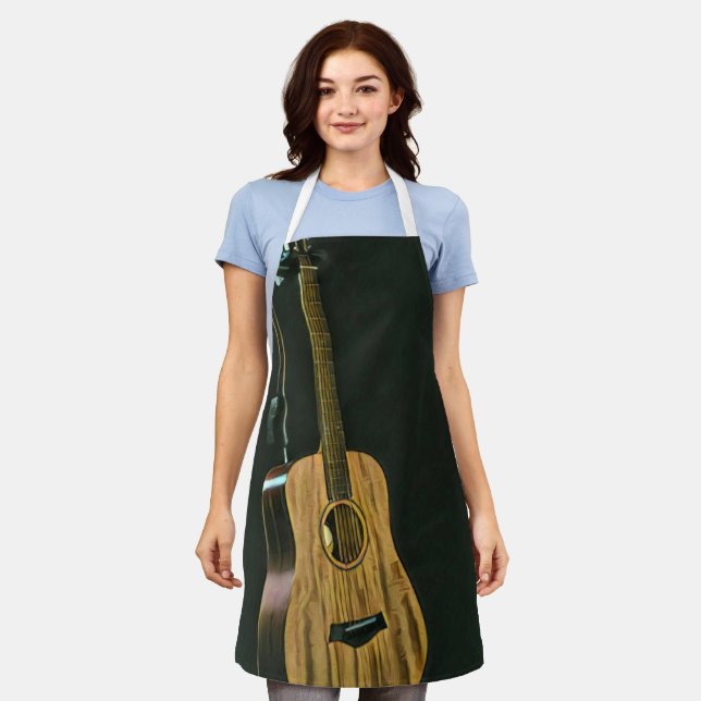 Bass guitarist gift apron (Worn)