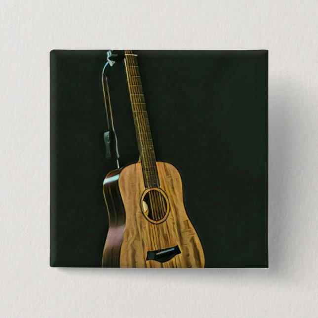 Bass guitarist gift button (Front)