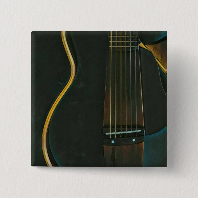 Bass guitarist gift button (Front)