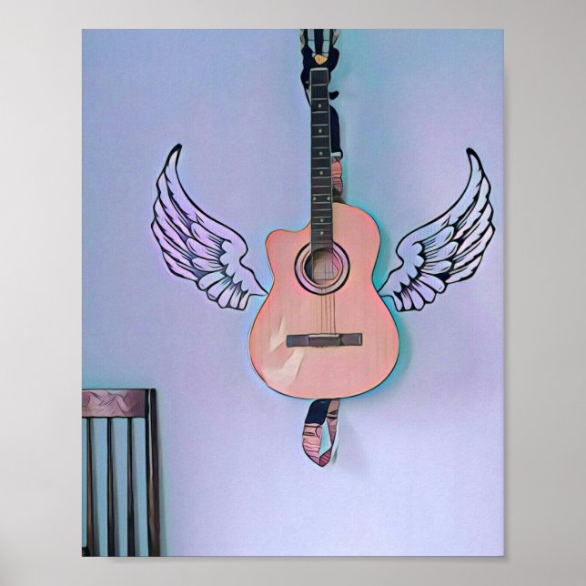 Bass guitarist gift poster (Front)