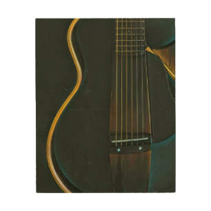 Bass guitarist gift wood wall art