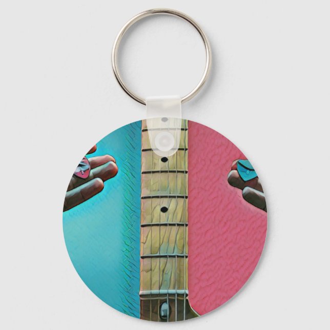 Bass guitarist gifts keychain (Front)