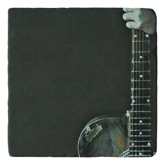 Bass guitarist gifts trivet (Front)