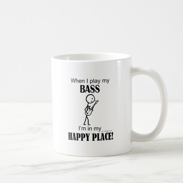 Bass Happy Place Coffee Mug (Right)