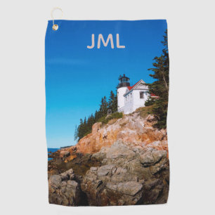 Bass Harbor Acadia Lighthouse Golf Towel