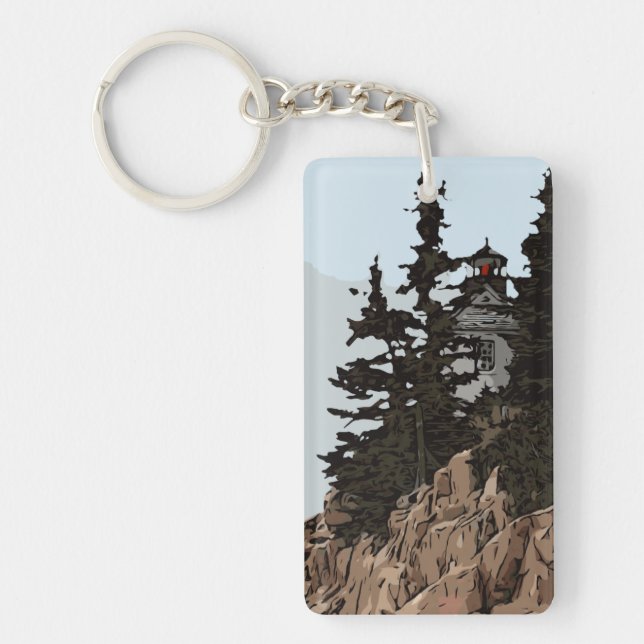 BASS HARBOR HEAD KEYCHAIN (Front)