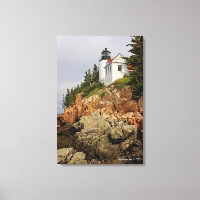 Bass Harbor Head Light Station Canvas Print (Front)