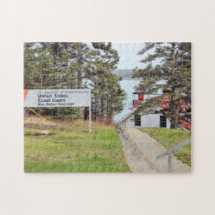 Bass Harbor Head Lighthouse, Maine Jigsaw Puzzle