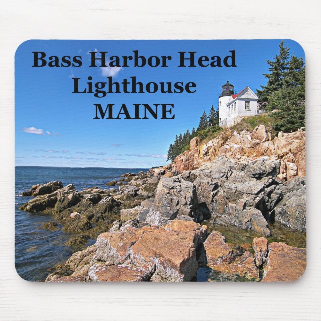 Bass Harbor Head Lighthouse, Maine Mousepad (Front)