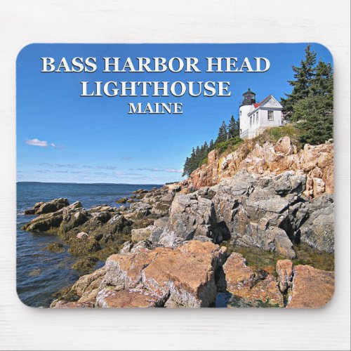 Bass Harbor Head Lighthouse Maine Mousepad