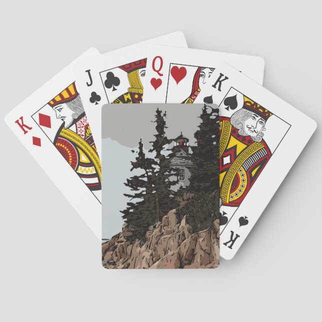 BASS HARBOR HEAD POKER CARDS (Back)