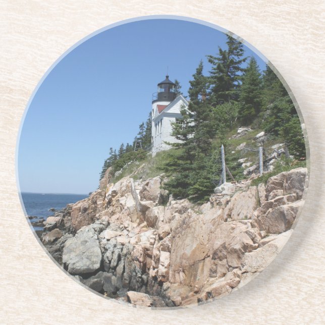 Bass Harbor Lighthouse 5 Drink Coaster (Front)