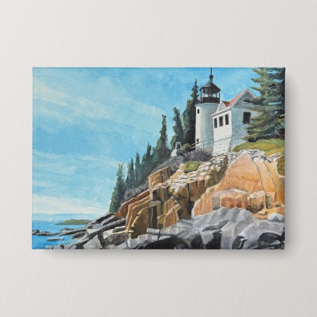 Bass Harbor Lighthouse Button (Front)