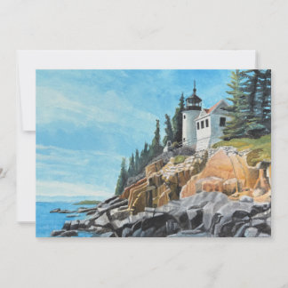 Bass Harbor Lighthouse Invitation