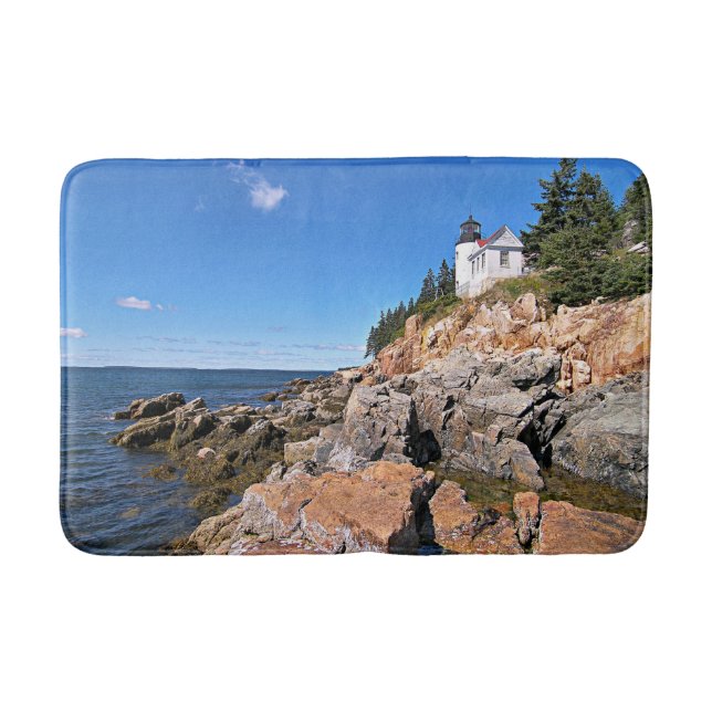 Bass Harbor Lighthouse, Maine Bath Mat (Front)