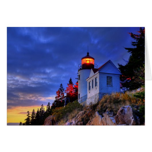 Bass Harbor Lighthouse, Maine Cards (Front Horizontal)