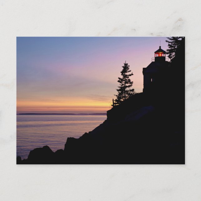 Bass Harbor lighthouse on Mt. Desert Island, Postcard (Front)