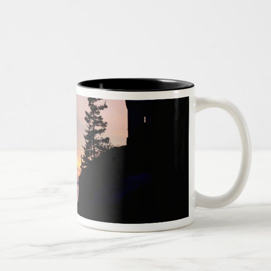 Bass Harbor lighthouse on Mt. Desert Island, Two-Tone Coffee Mug