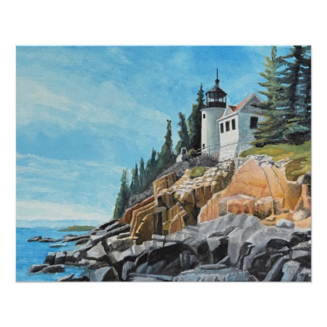 Bass Harbor Lighthouse Poster (Front)