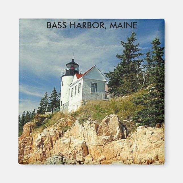 BASS HARBOR, MAINE MAGNET (Front)