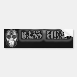 BASS HEAD Dubstep Artist Bumper Sticker