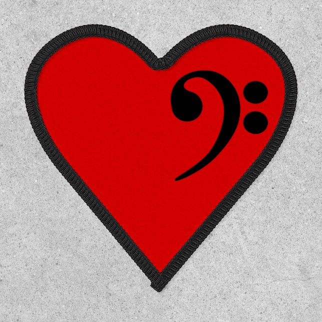 Bass Heart Patch (Front)