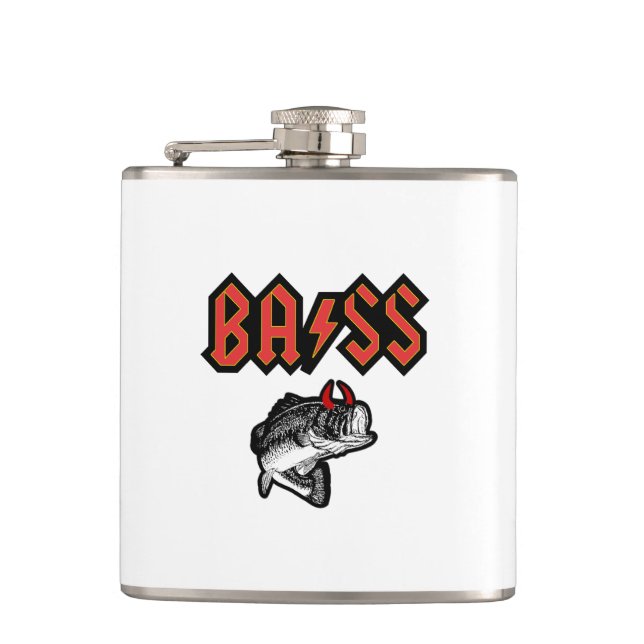 Bass (Horns) Hip Flask (Front)