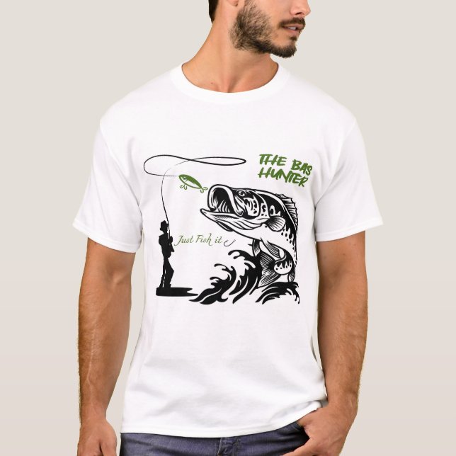 Bass Hunter design T-Shirt (Front)