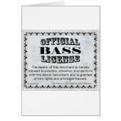 Bass License (Front)