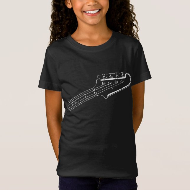Bass Player Bass Guitar Musical Design T-Shirt (Front)